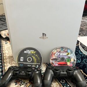 PS4 Pro 1TB Bundle – 2 Controllers & 2 Games Included – Ready to Play